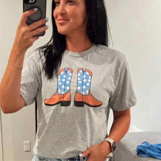 Star Spangled Boots Pre order crop