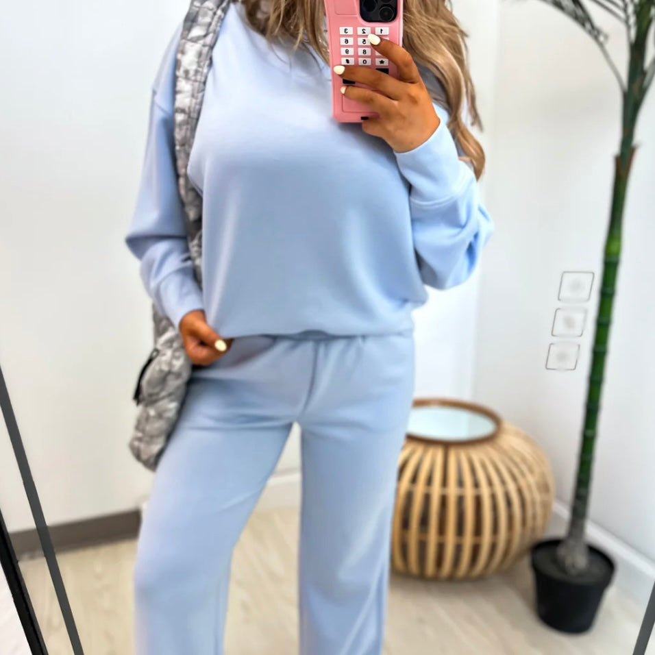 BIRDIE Light Blue Scuba Pants