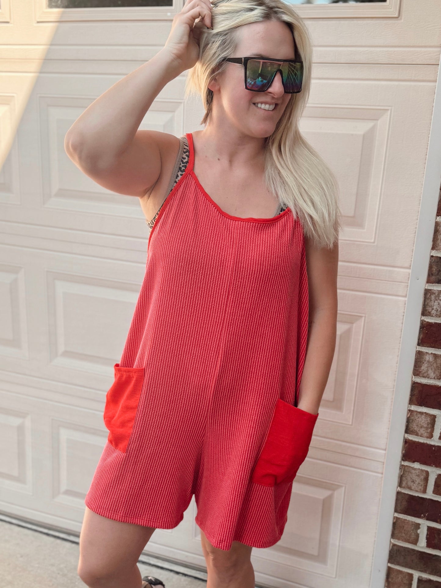 KINSEY RIBBED ROMPER ready to ship!
