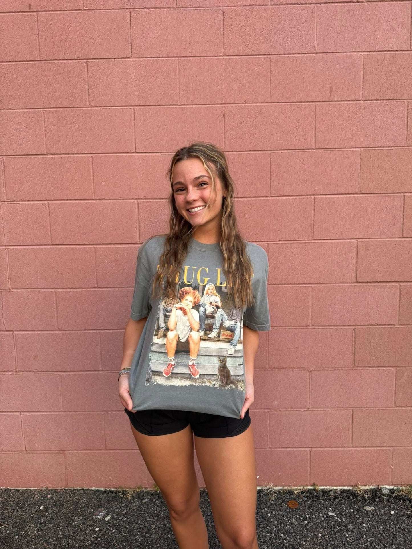 Thug Life Gray Graphic Tee