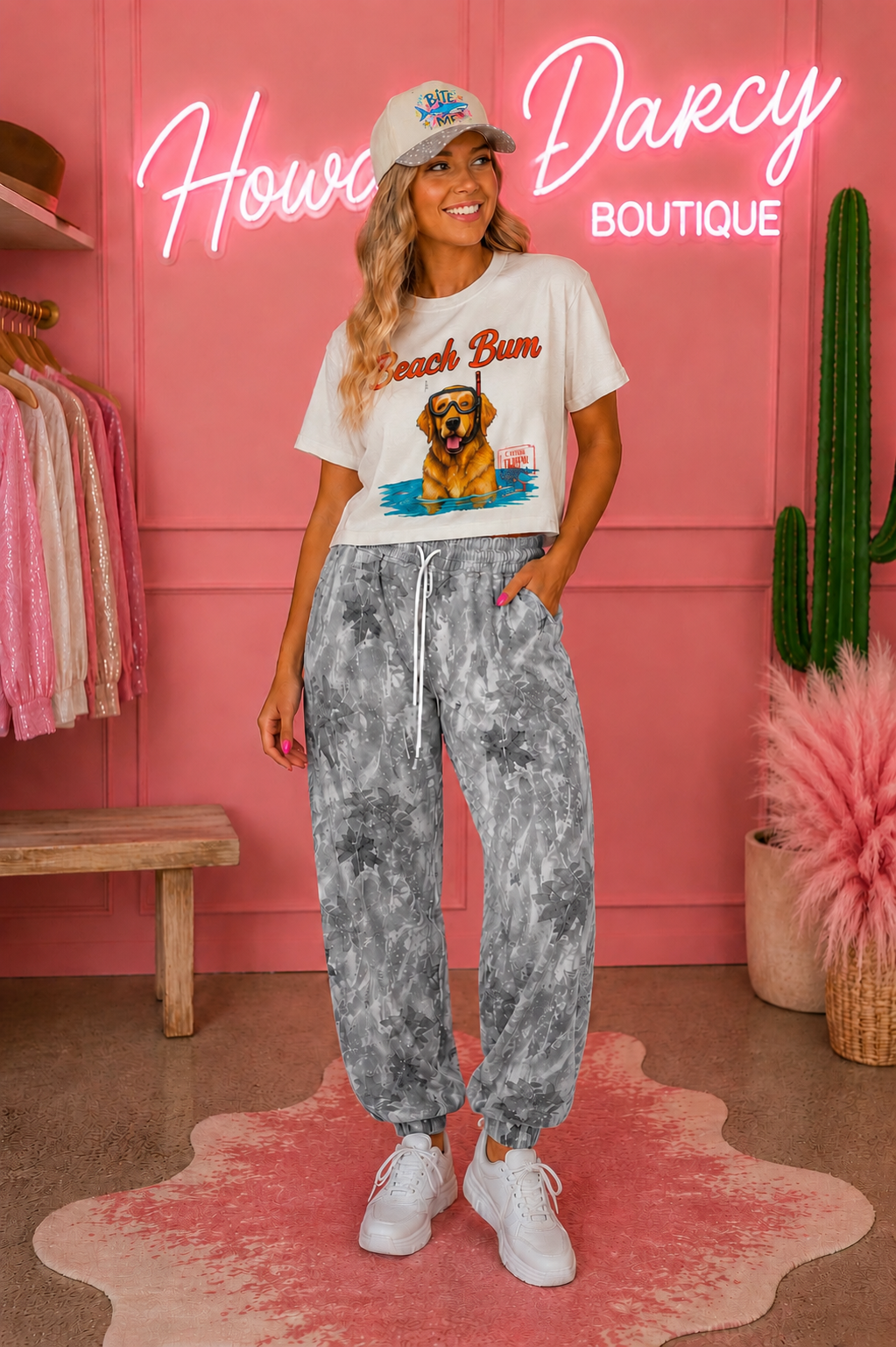 Gray Camo Jogger Pants pre order