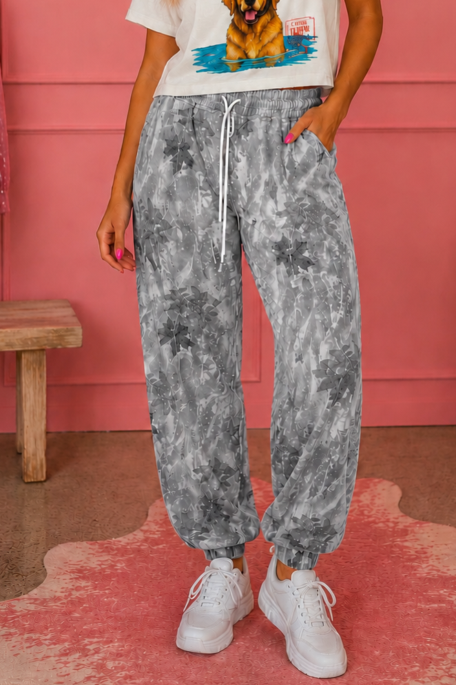 Gray Camo Jogger Pants pre order