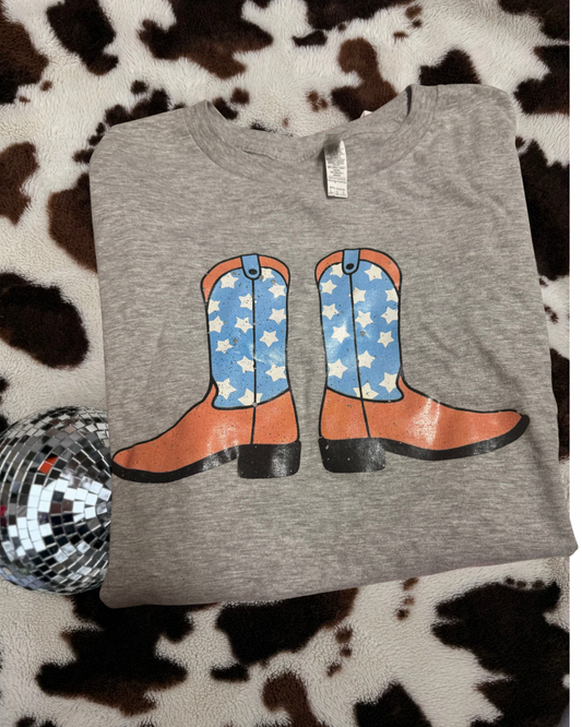 Star Spangled Boots Pre order crop