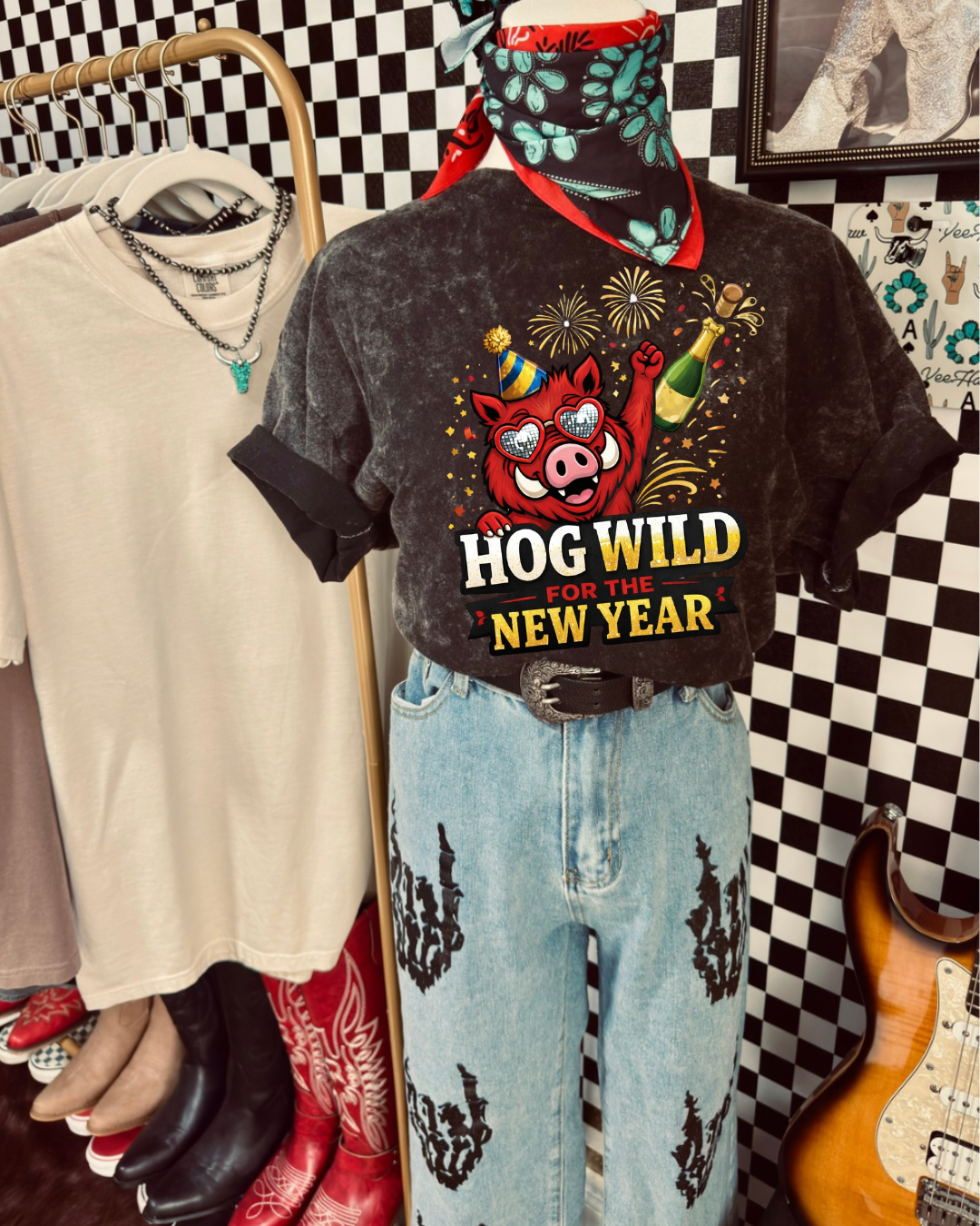 Hog wild for the New year tee pre order