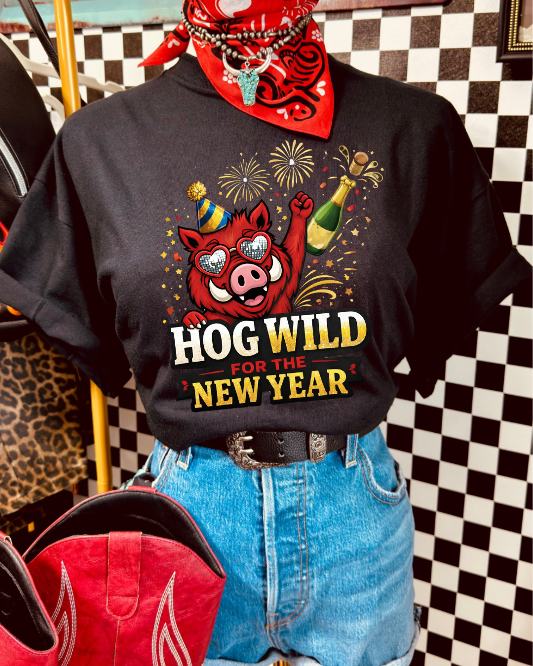 Hog wild for the New year tee pre order