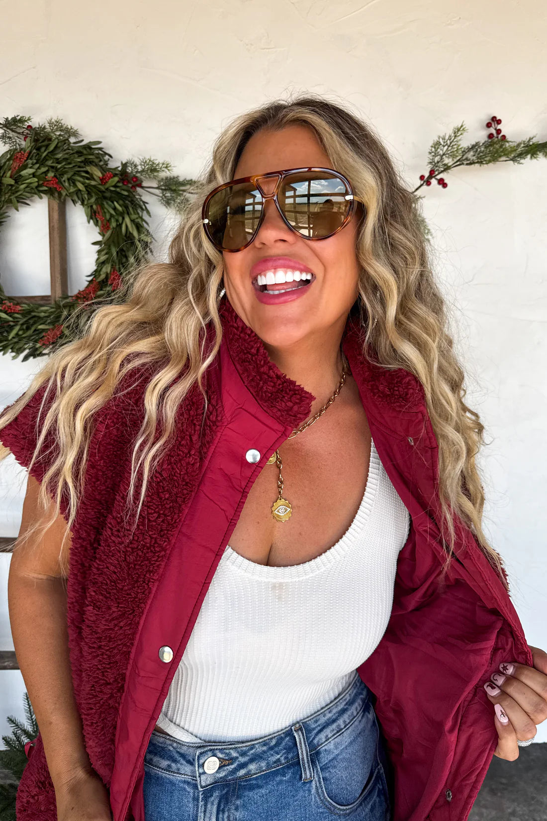 PREORDER- LINDEN SHERPA VEST JACKET