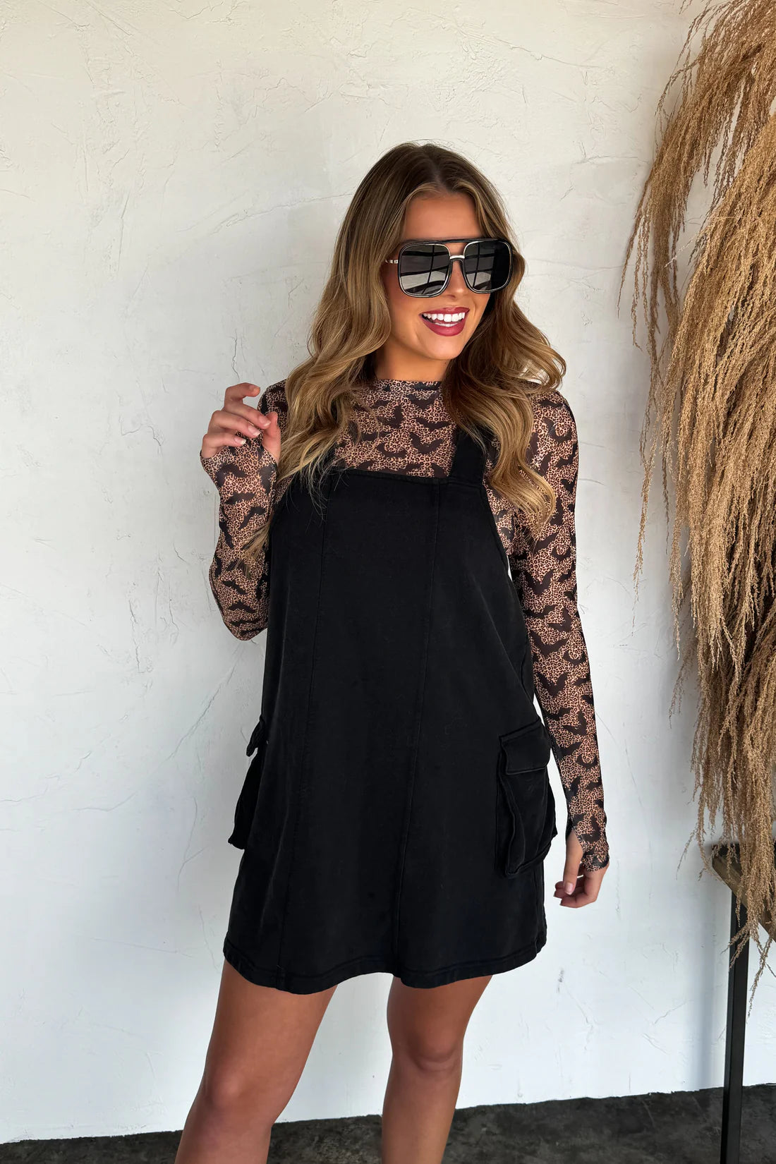 Blakeley Mesh Bat Leopard  longsleeve READY 2 SHIP!!!