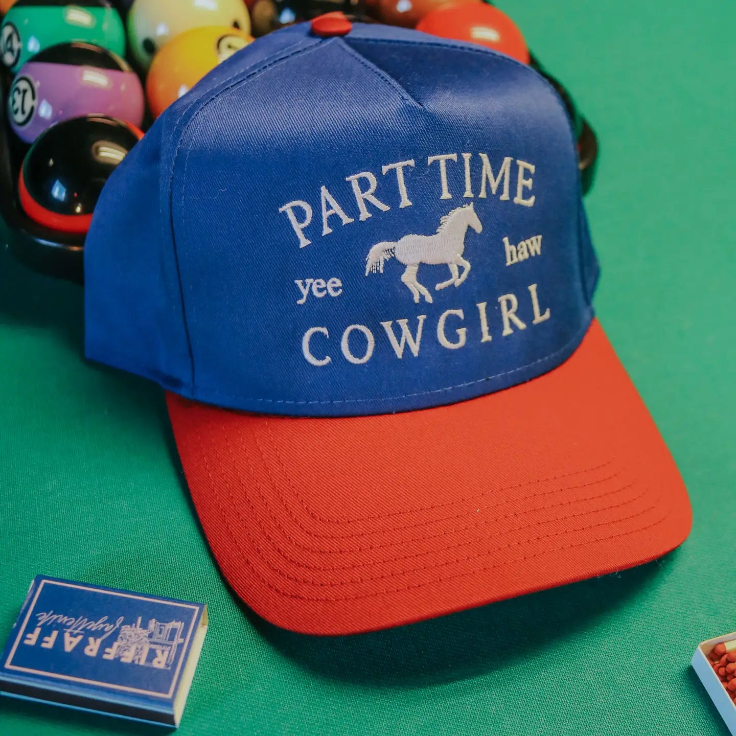 Part Time Cowgirl Two Tone Trucker hat