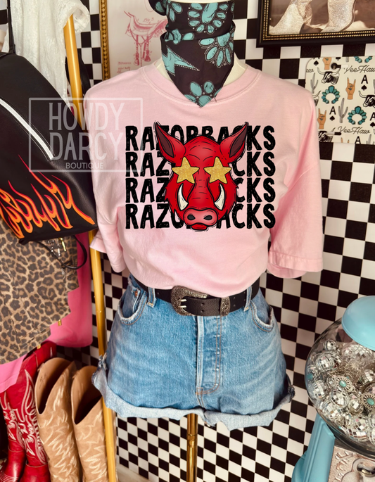 Glamour Razorbacks Pre order tee
