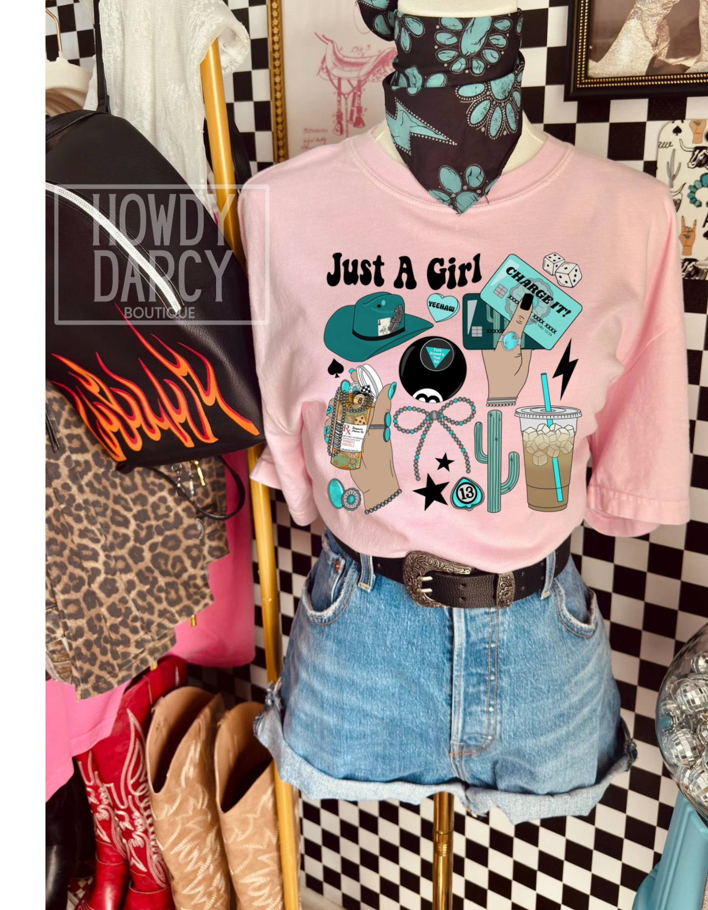 Just A Girl Comfort Colors tee pre order