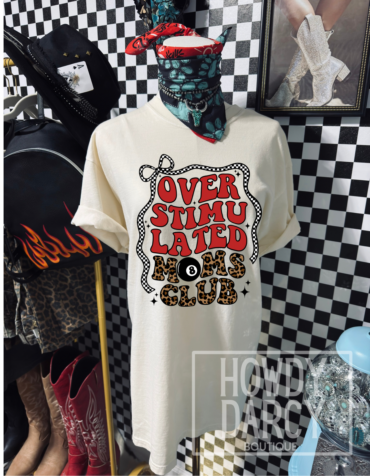 Overstimulated Moms Club Tee pre order