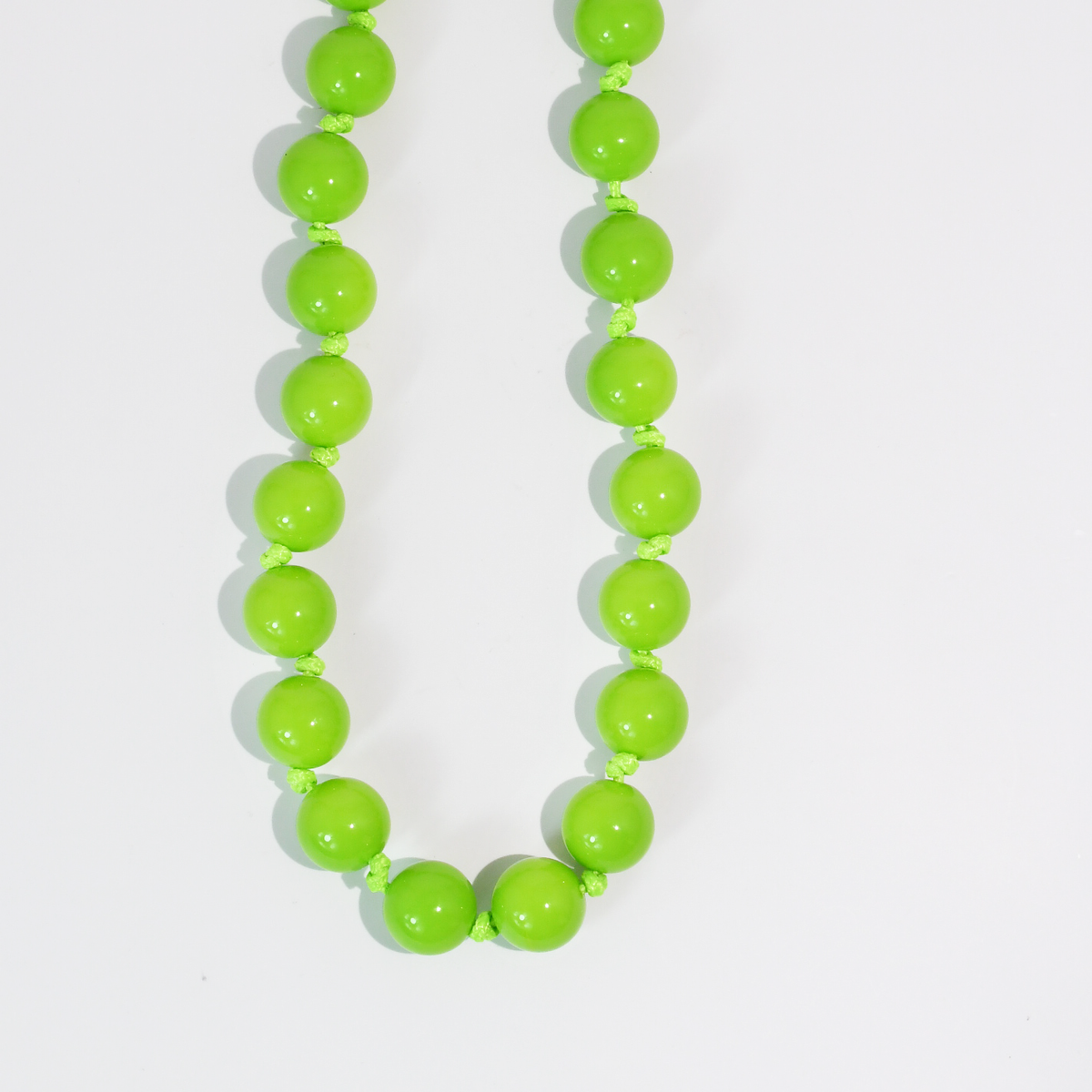 Gumball Bead Necklace (Sour Apple)