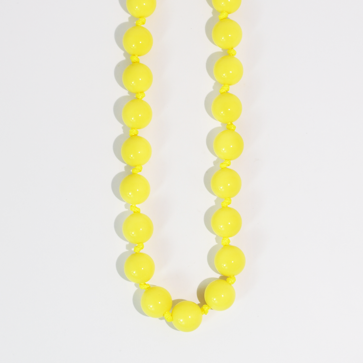 Gumball Bead Necklace (Lemon Drop)