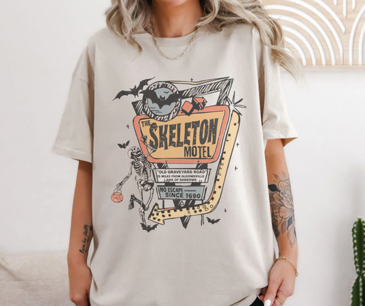Skeleton motel tee