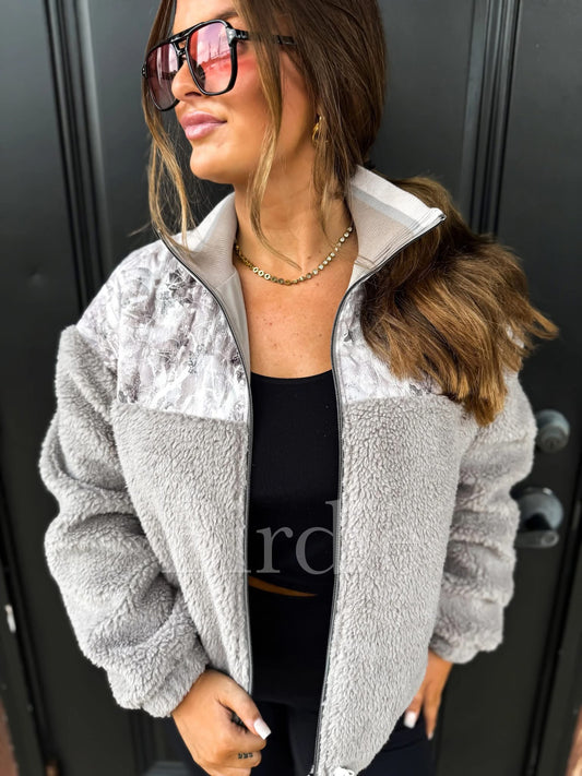 BIRDIE PREORDER Wilderness Sherpa Jacket in Gray