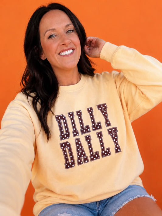 Dilly Dally embroidered pre order