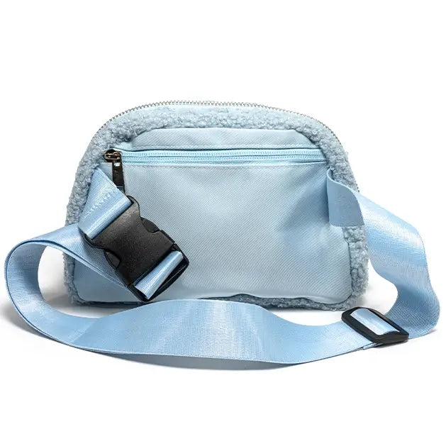 Adjustable Belt Bag - Western Cowgirl "Yee Haw" - Light Blue