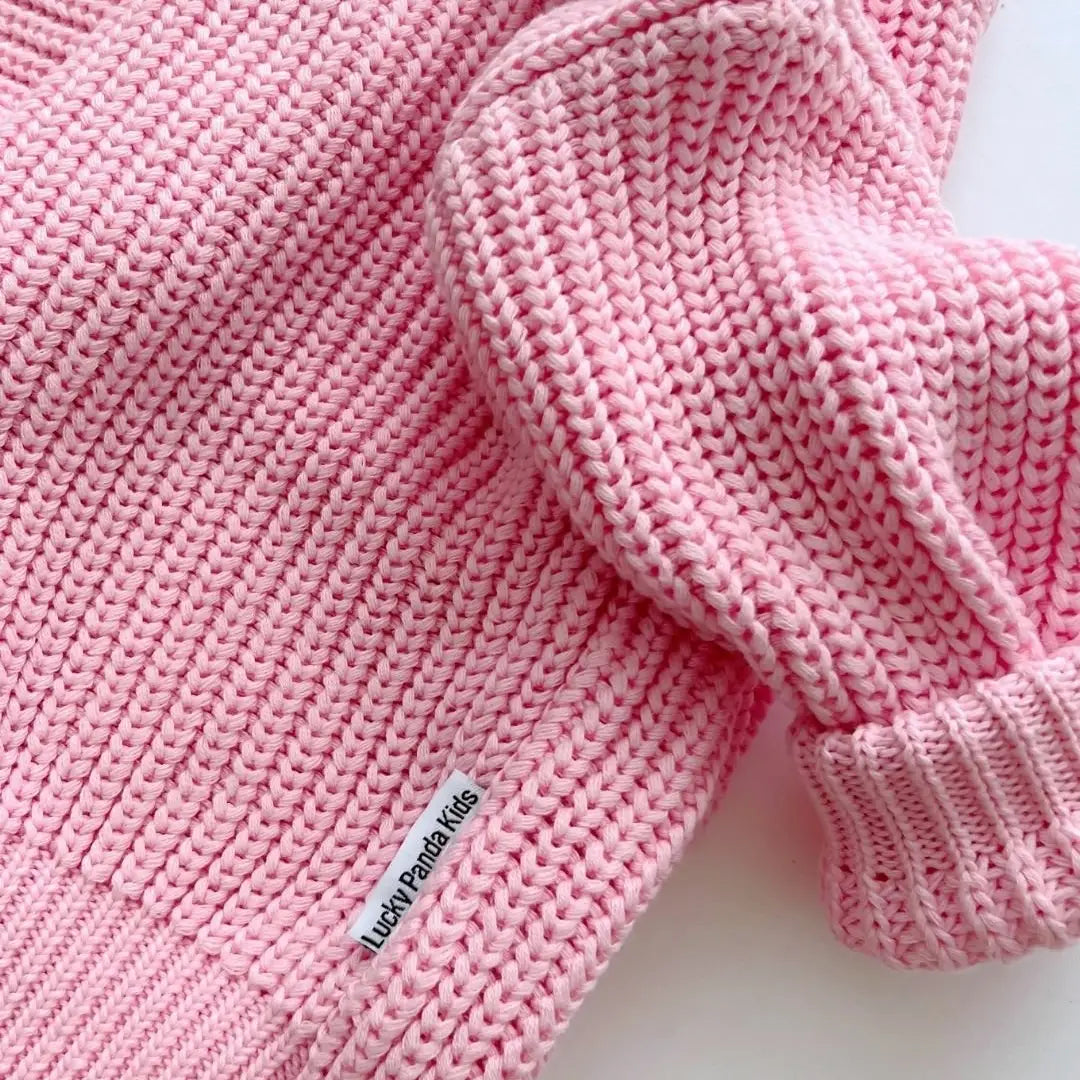 Chunky Knit Sweater | Pink