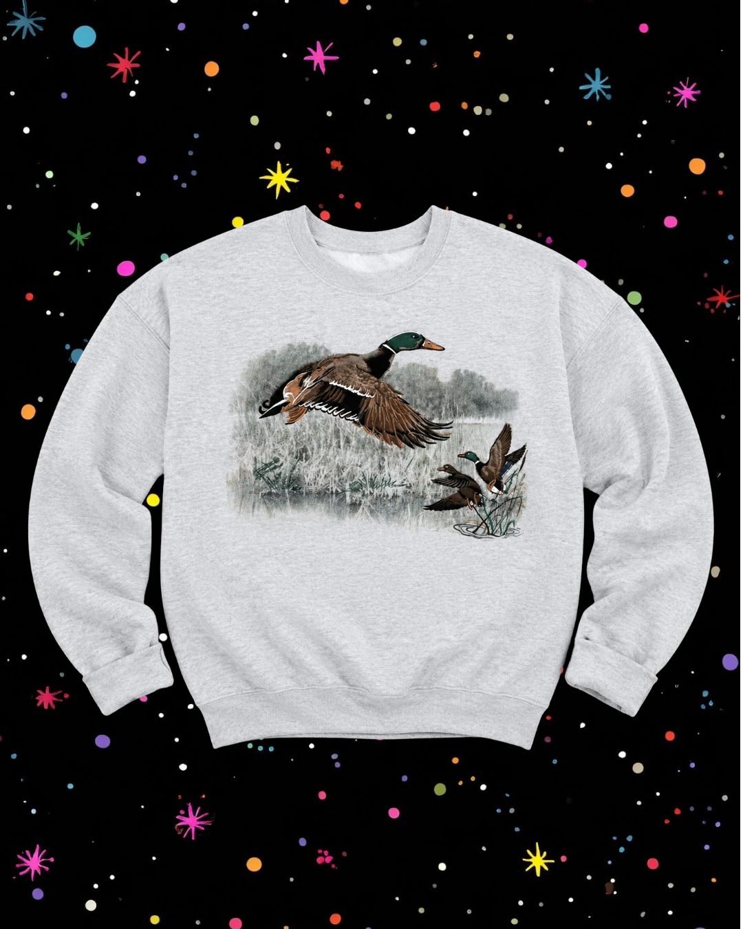 Vintage Duck Ash Gray Graphic Crewneck pre order