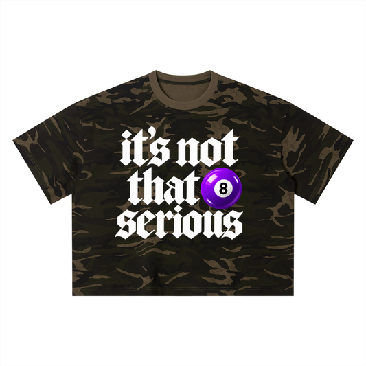 It’s not that serious Camo Boxy T-Shirt