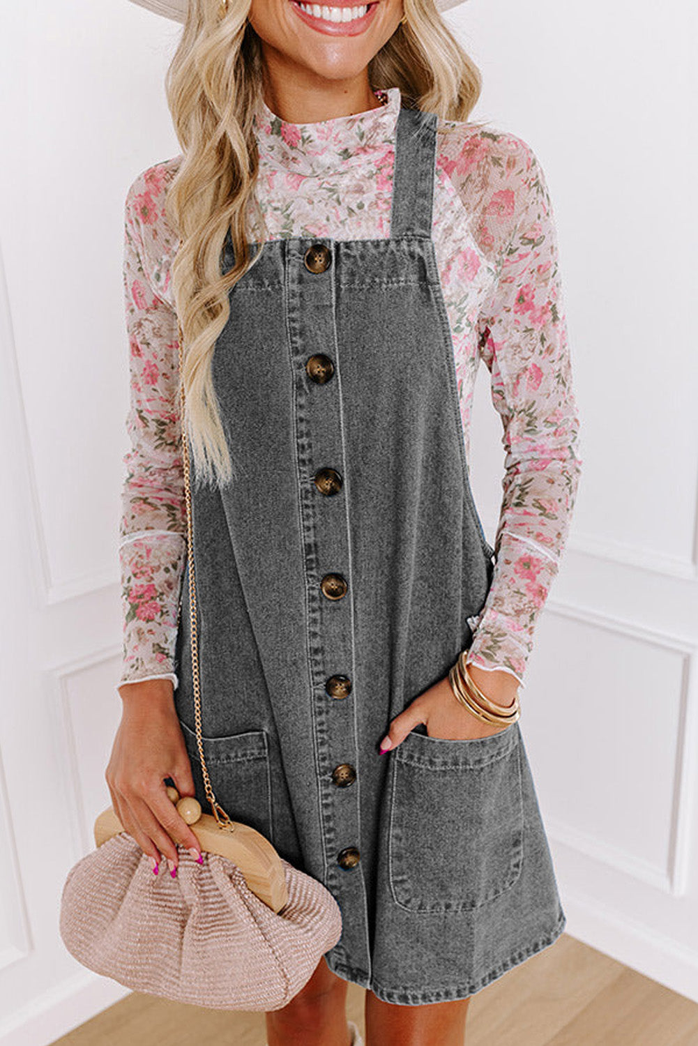 Granite Trails Pocketed Denim Dress