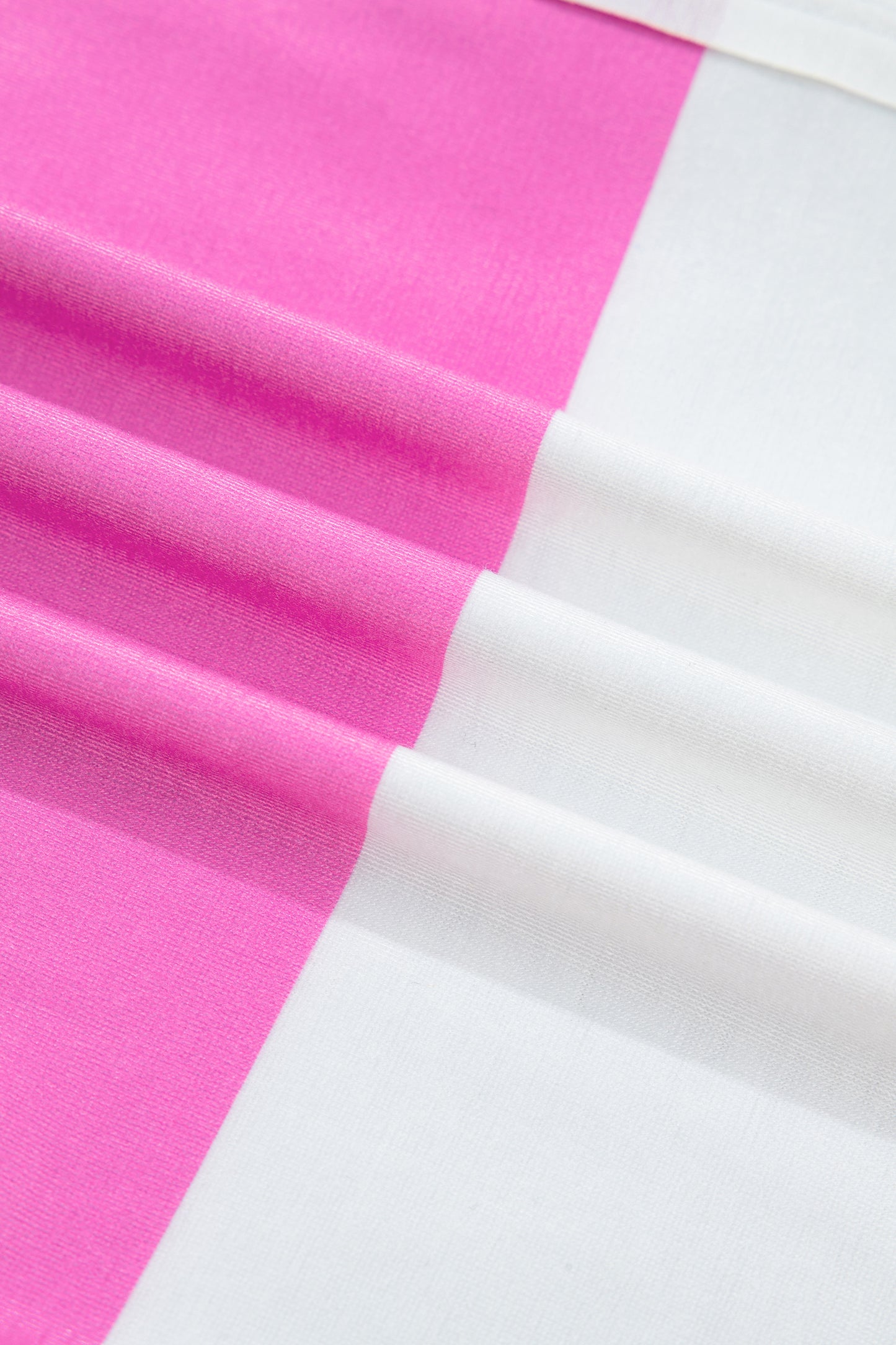 Rose Stripe Colorblock Trim Polo Tee Drawstring Mini Skort 2pcs Set