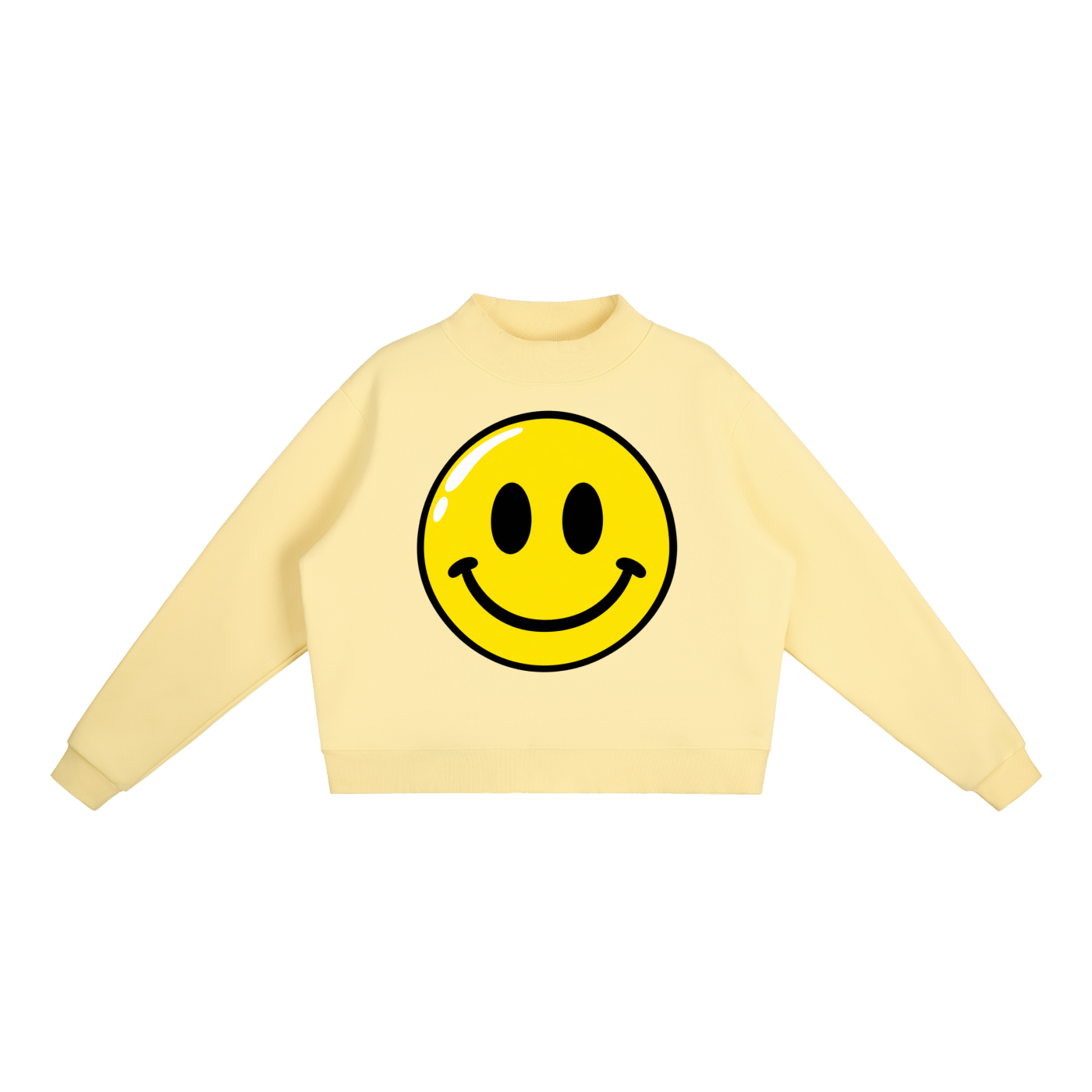 Let yourself be weird fleece Mock-Neck Crew Sweatshirt