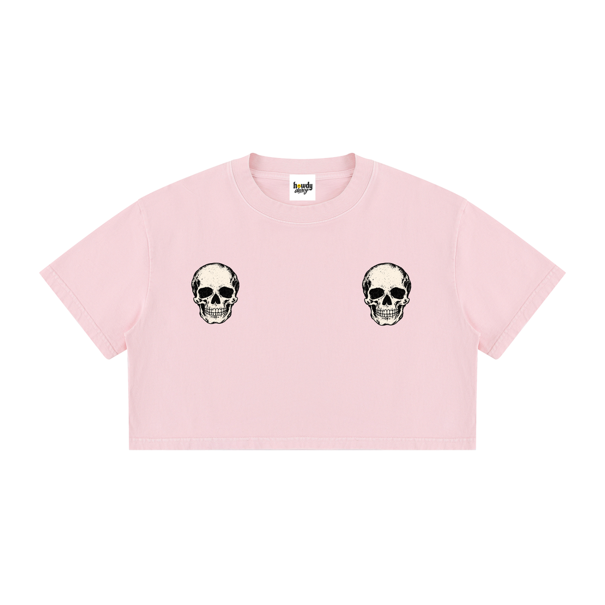 Women's Mineral Wash Cotton Crop T-Shirt