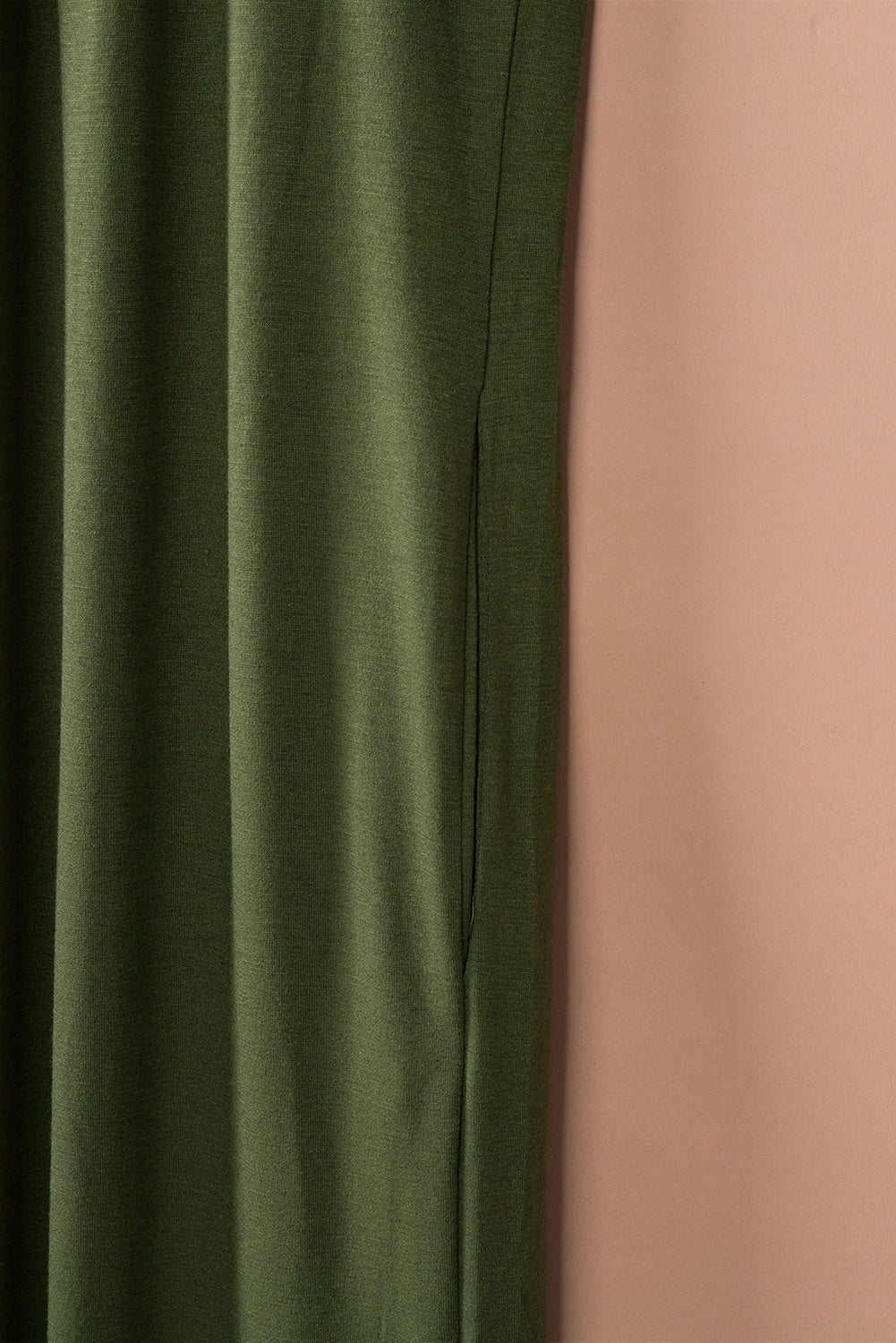 Green Grey Casual Spaghetti Straps Wide Leg Pocketed Jumpsuits