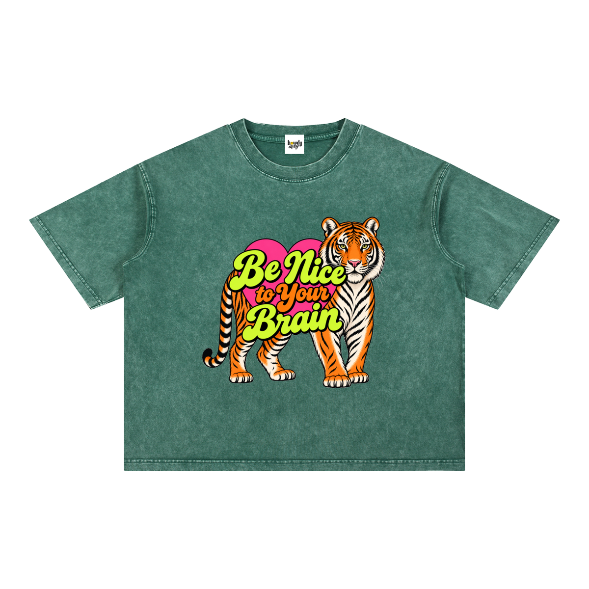 Mineral Wash Boxy Cotton T-Shirt