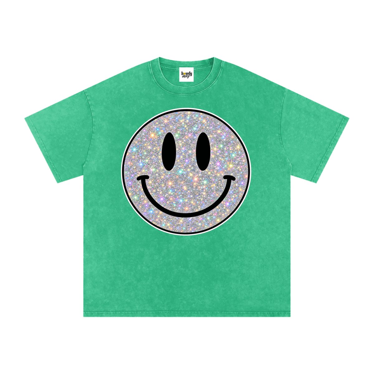 Snow Washed Oversized Cotton T-Shirt
