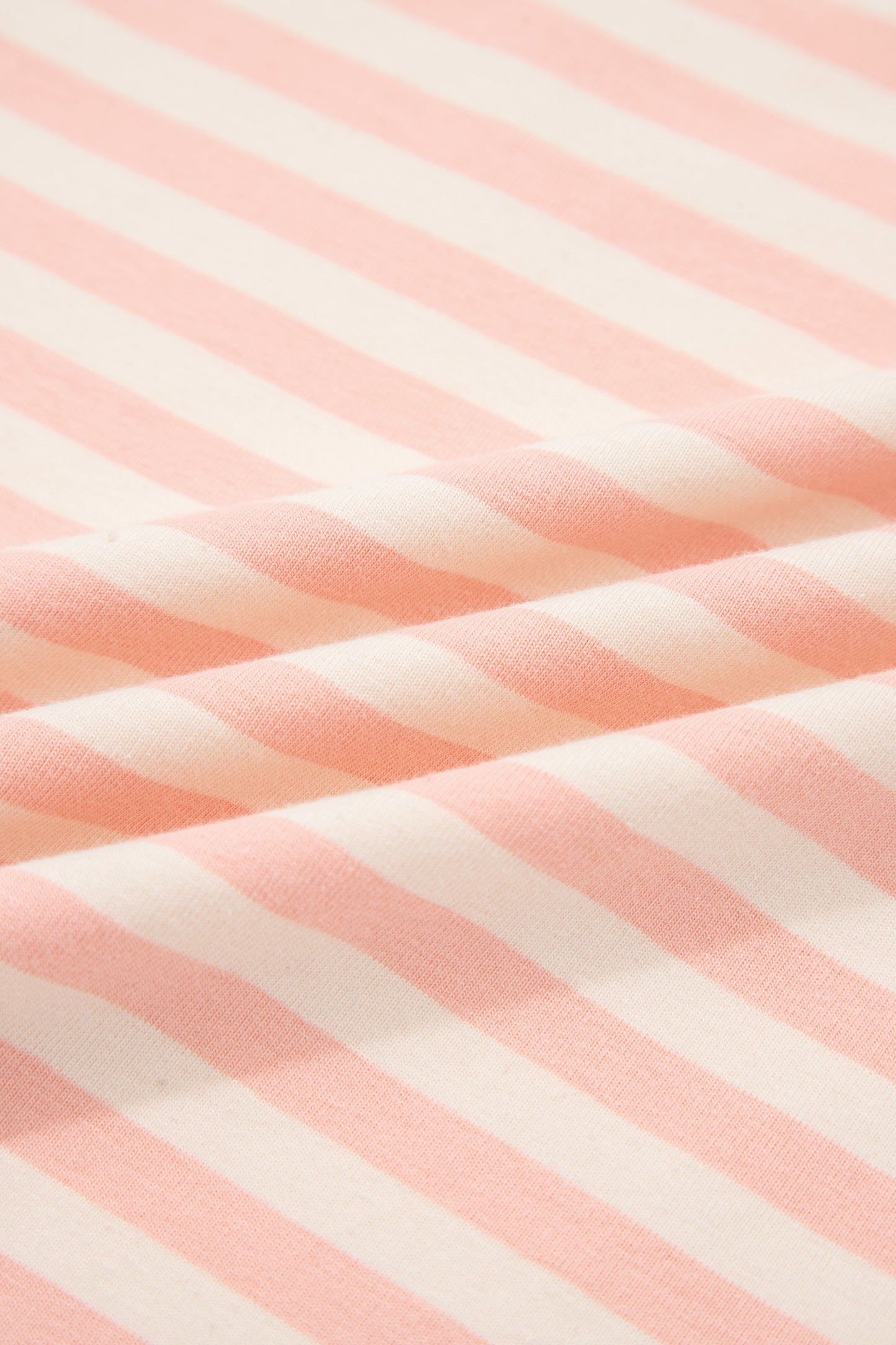 Sky Blue Stripe Contrast Neck Loose Tee and Drawstring Shorts Set