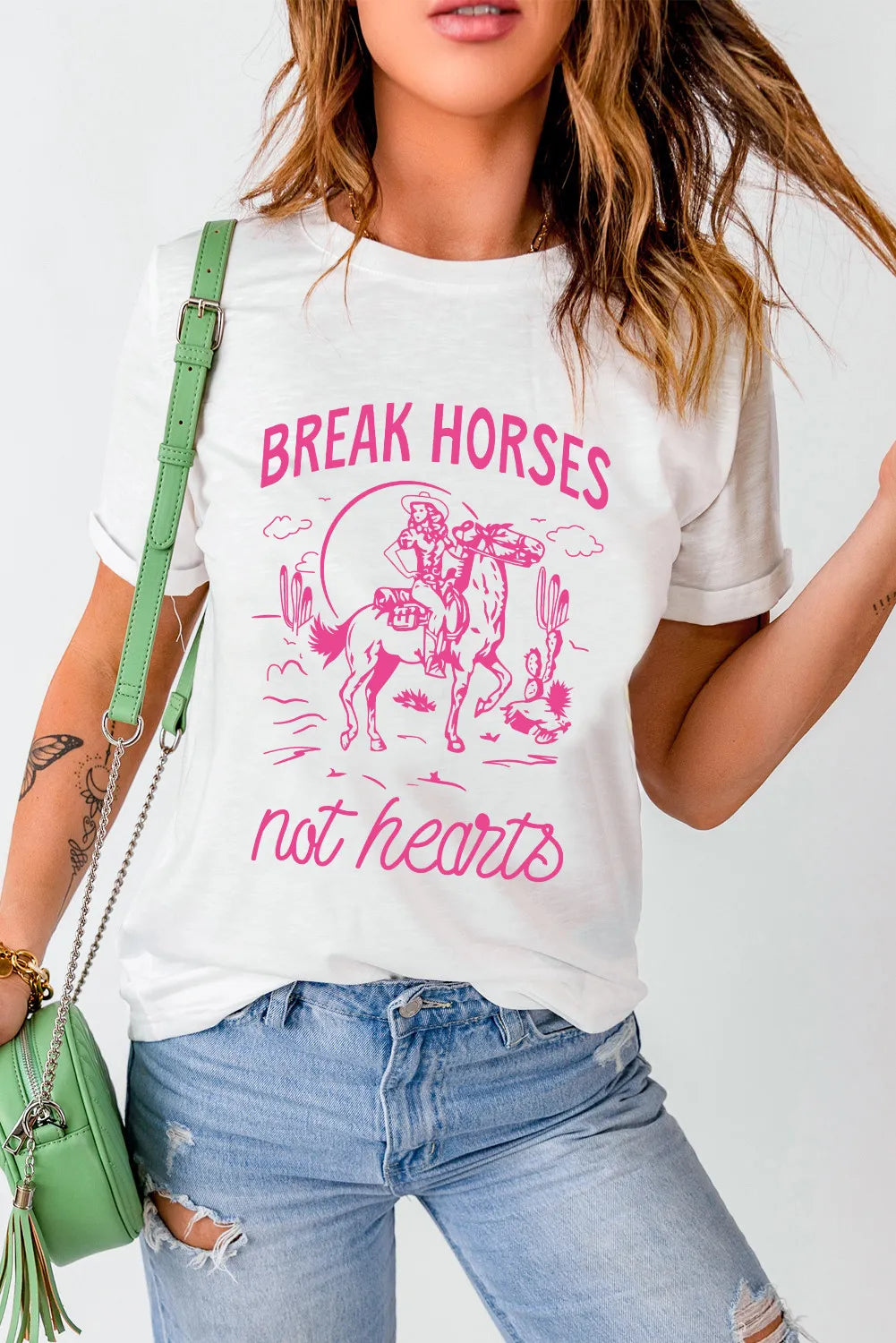 Break Horses Not Hearts Tee