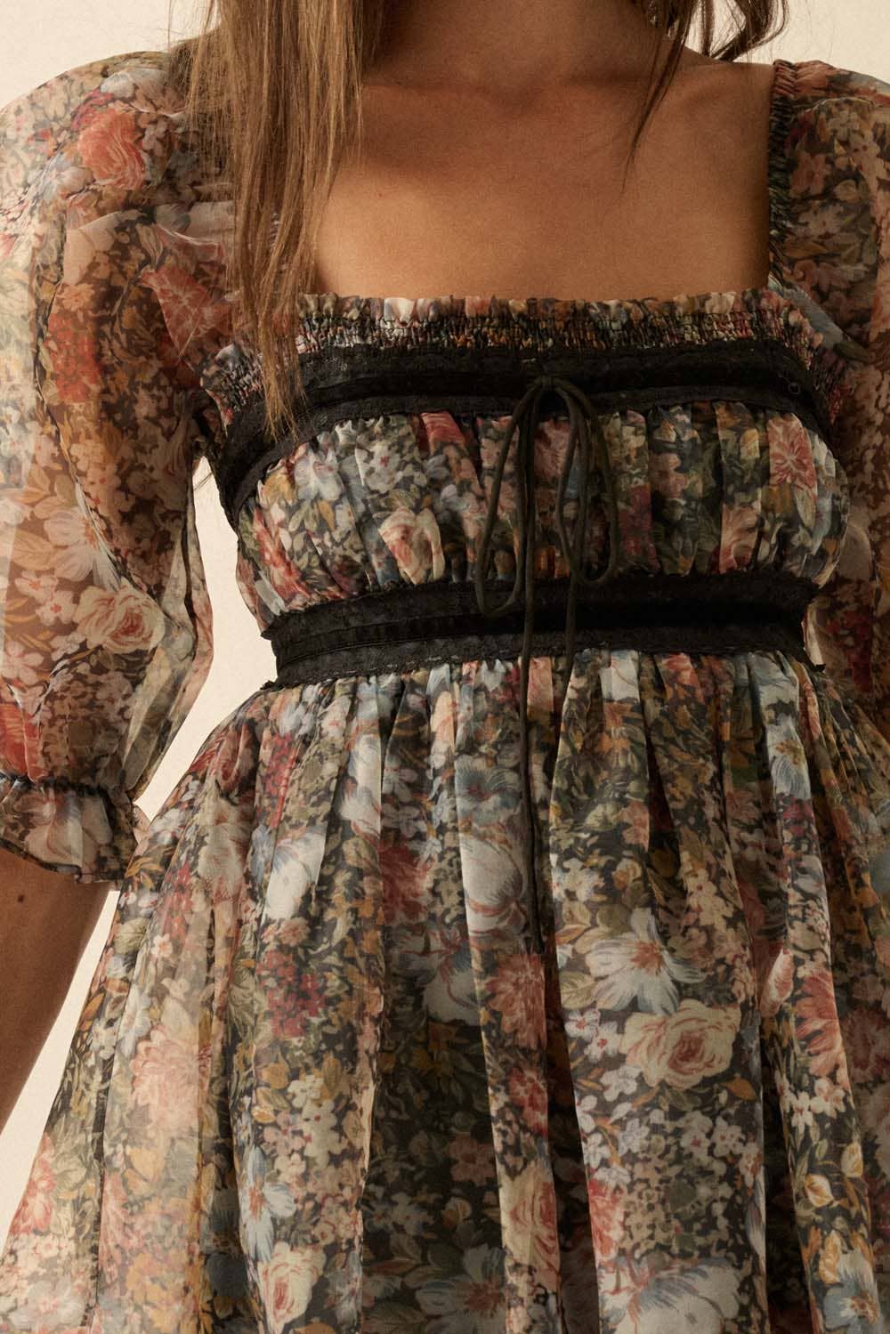 Wild Daisy Babydoll Dress/ready to ship