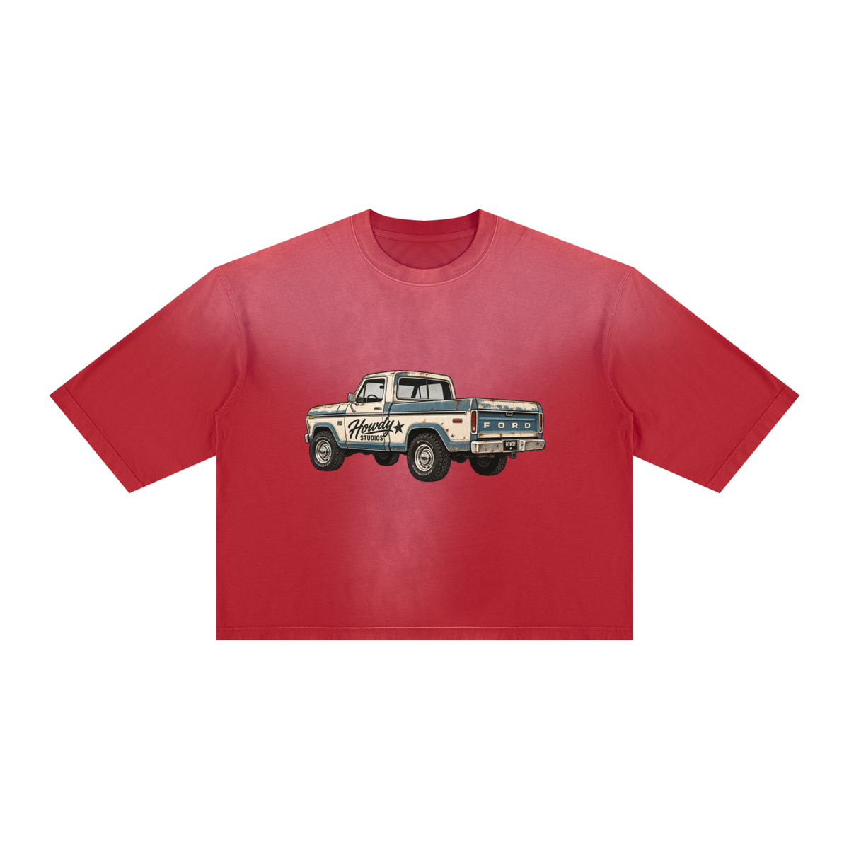 Unisex Vintage Wash Sunfade Boxy T-Shirt