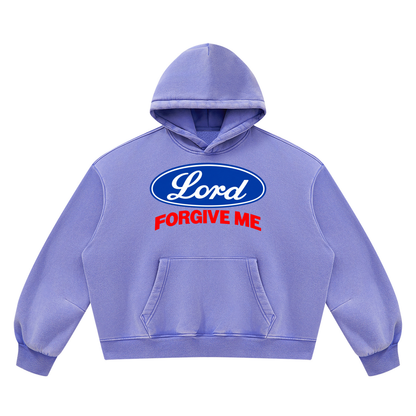 Unisex Vintage Wash Boxy Fleece Hoodie