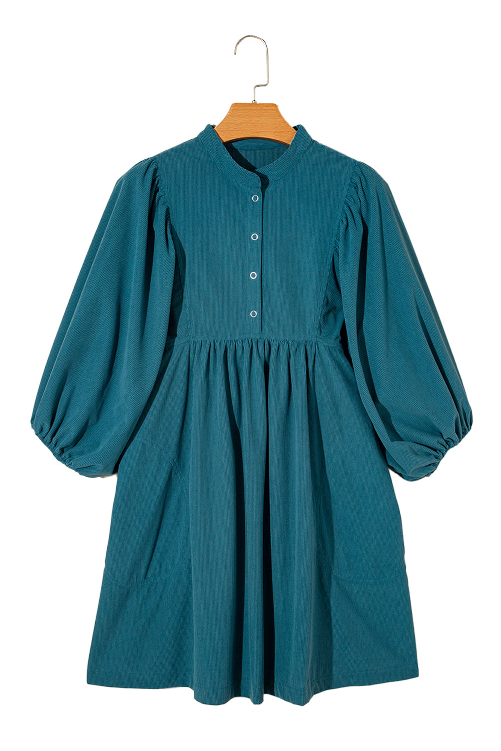 Sky Breeze Empire Waist Corduroy Dress.