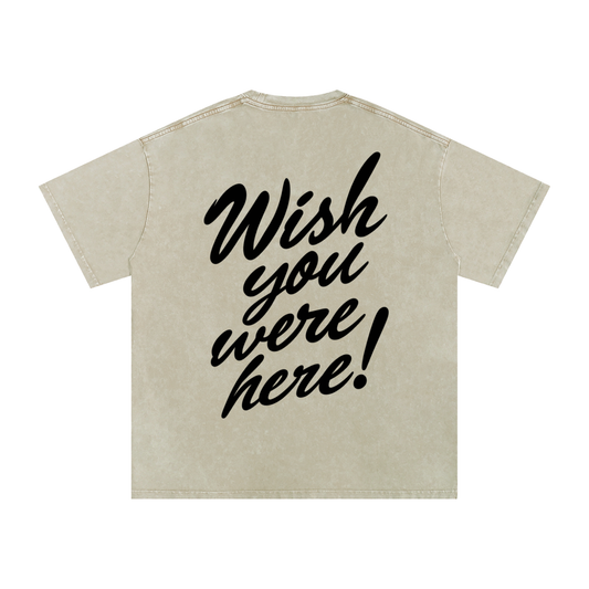 Wish you were here Oversized Cotton Tee