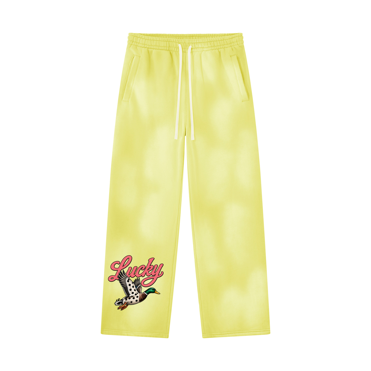Unisex Sunfade Wide Leg Fleece Sweatpants