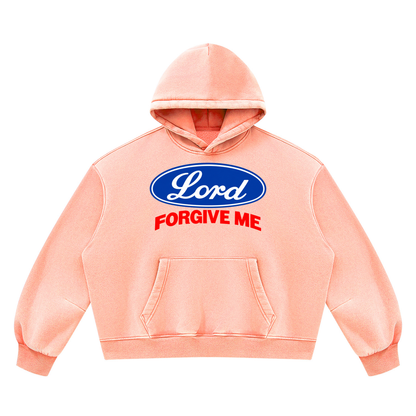 Unisex Vintage Wash Boxy Fleece Hoodie