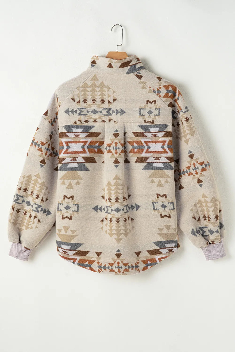 Western Canyon Collared Geometric Sweatshirt