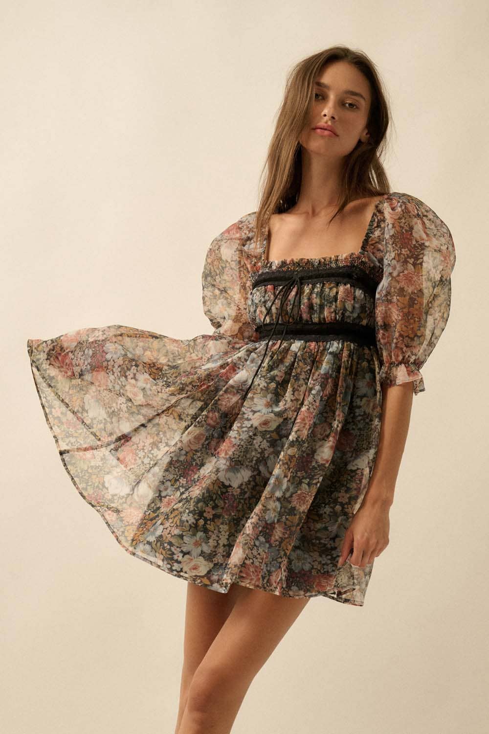 Wild Daisy Babydoll Dress/ready to ship
