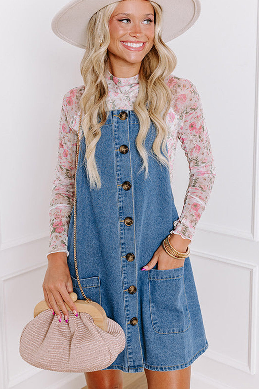 Granite Trails Pocketed Denim Dress