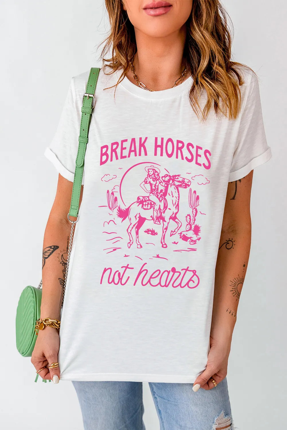 Break Horses Not Hearts Tee