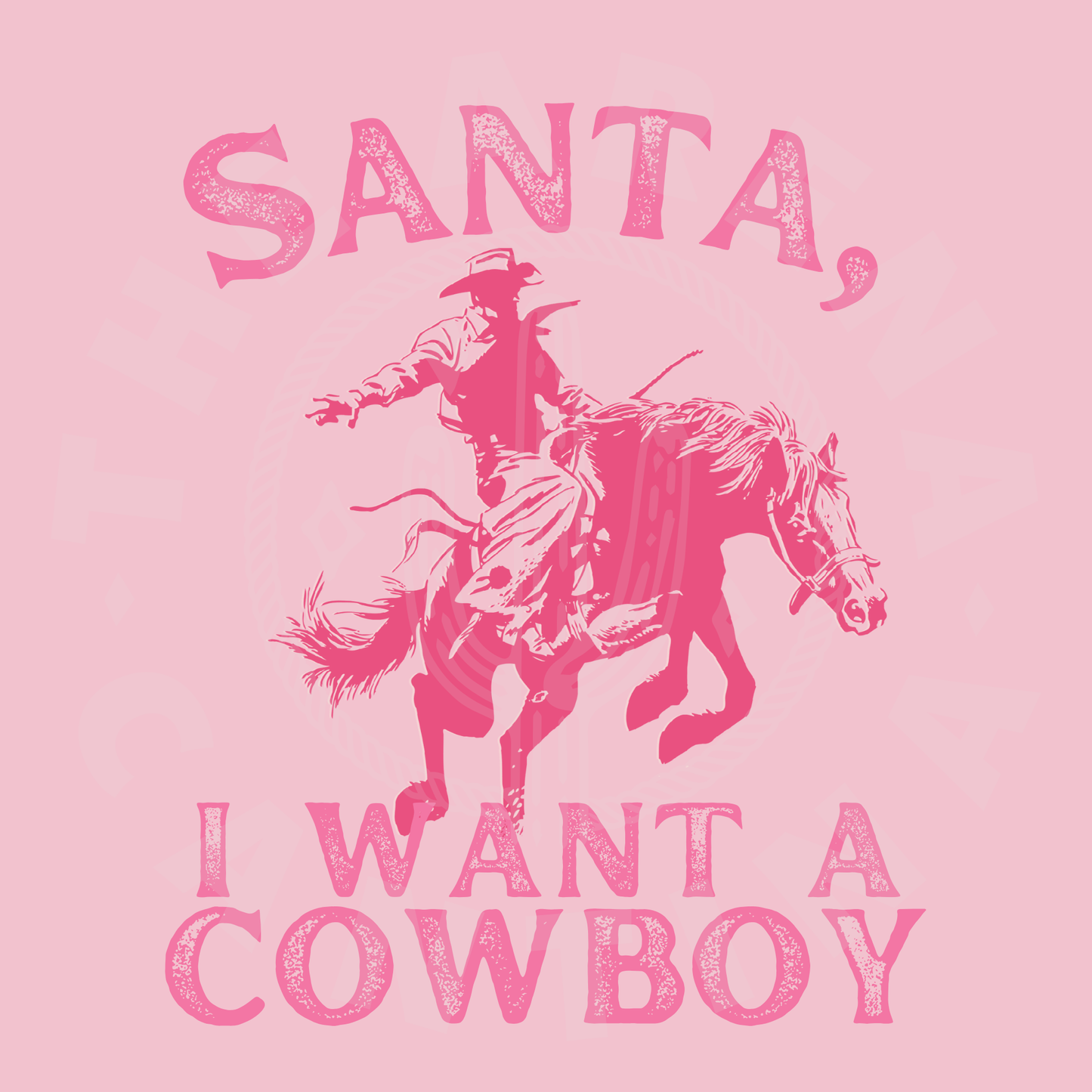 Santa, I Want A Cowboy Christmas Crewneck, Western Holiday