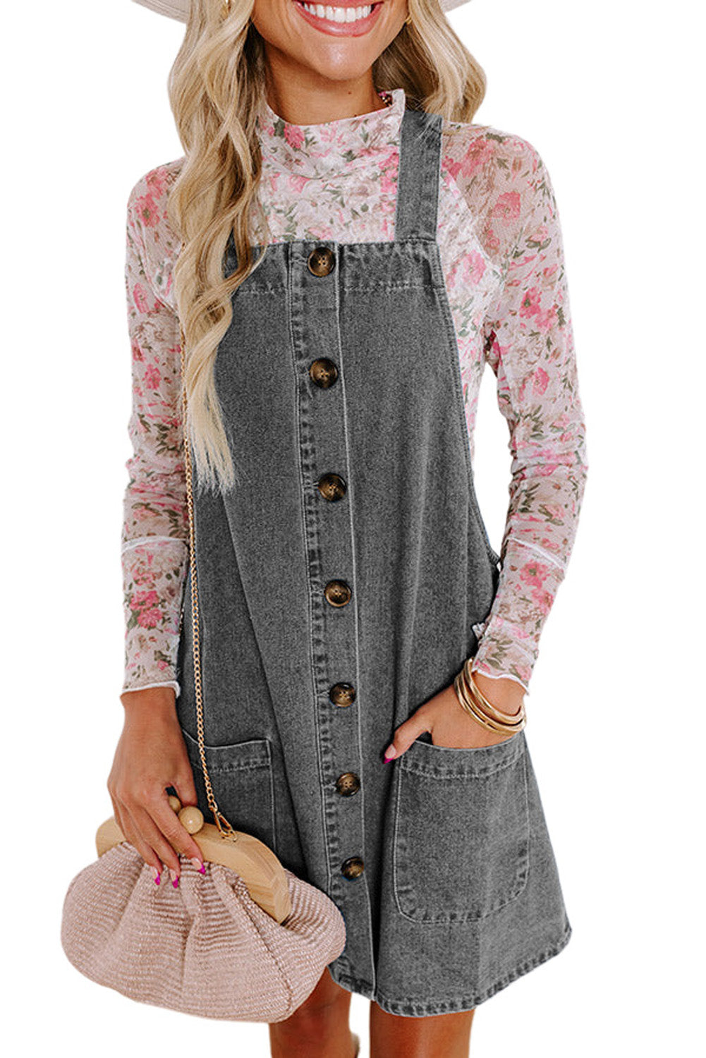 Granite Trails Pocketed Denim Dress