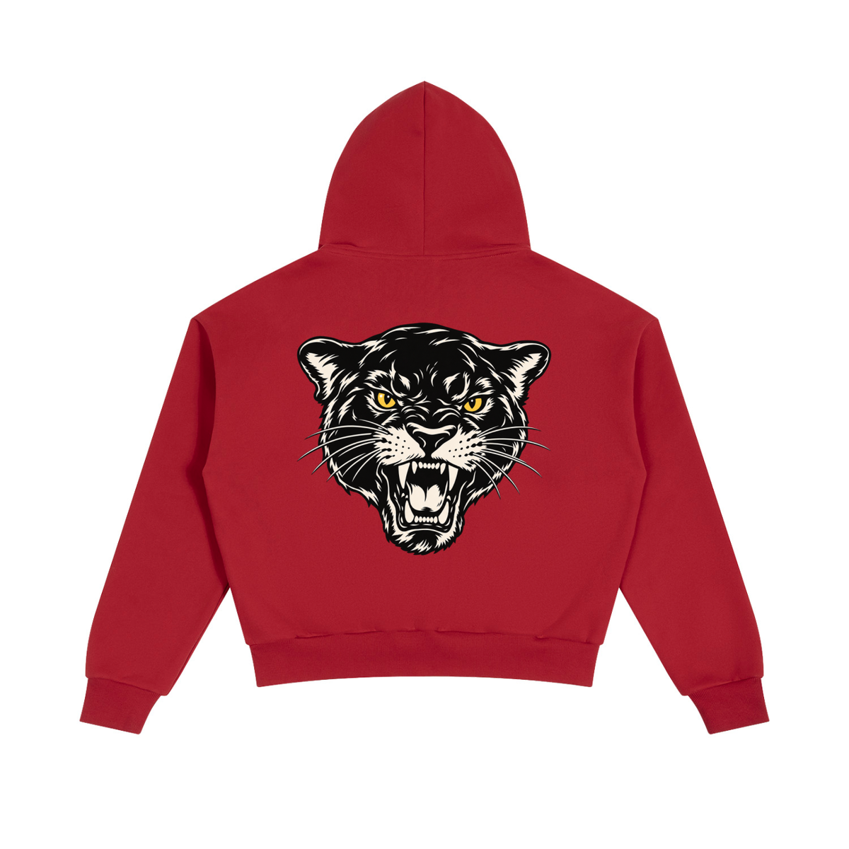 Unisex Boxy Fleece Piping Full Zip Hoodie