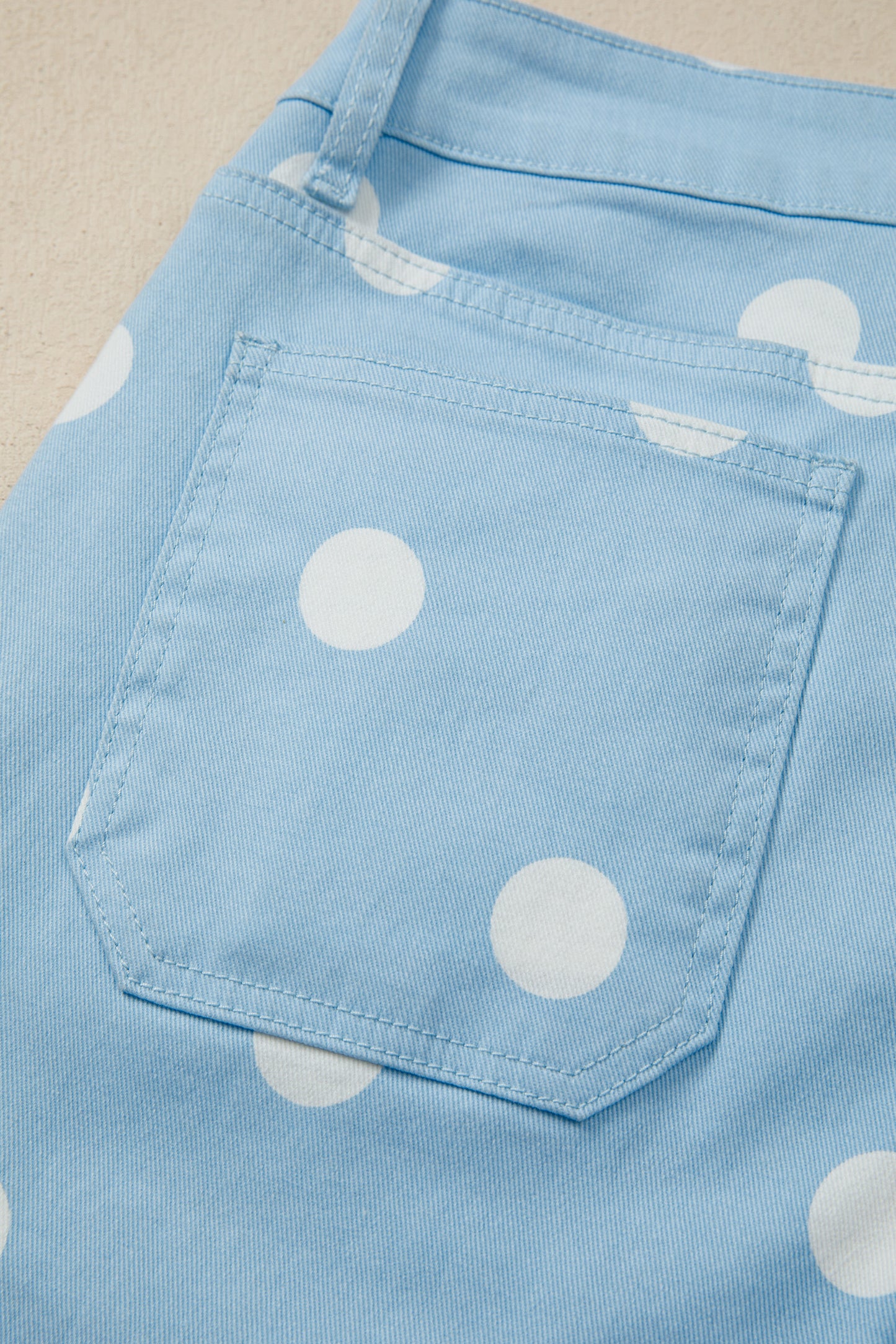 Blue or tan Polka dot bottoms