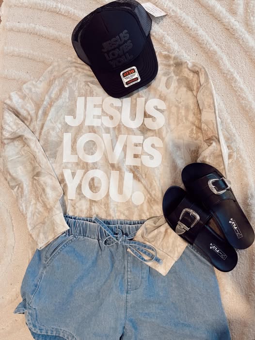 Jesus loves you camo sweatshirt