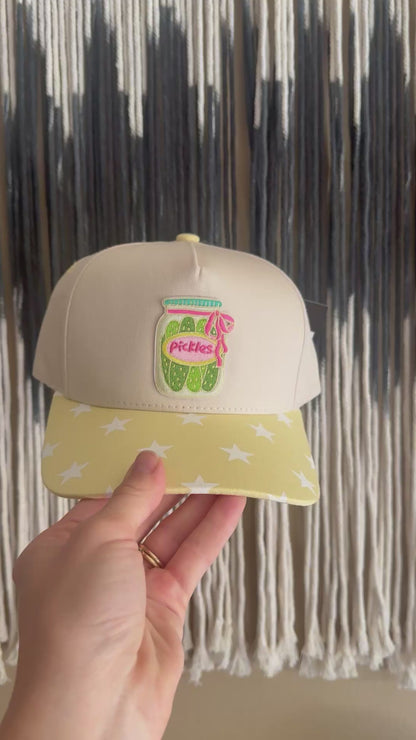 Pickles patch trucker hat